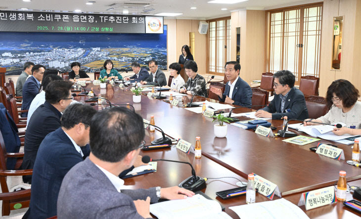 거창군수 주재 점검회의 민생회복 소비쿠폰 조기 지급 총력