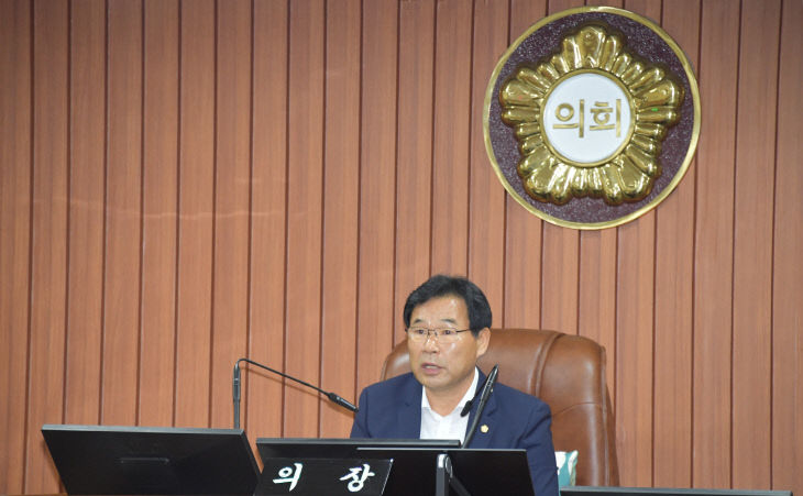 제265회 논산시의회 임시회 폐회사(조용훈의장)