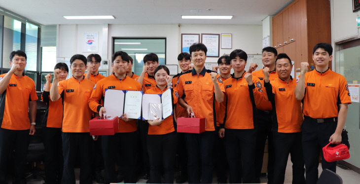 당진소방서는 하루 먼저 축하합니다.