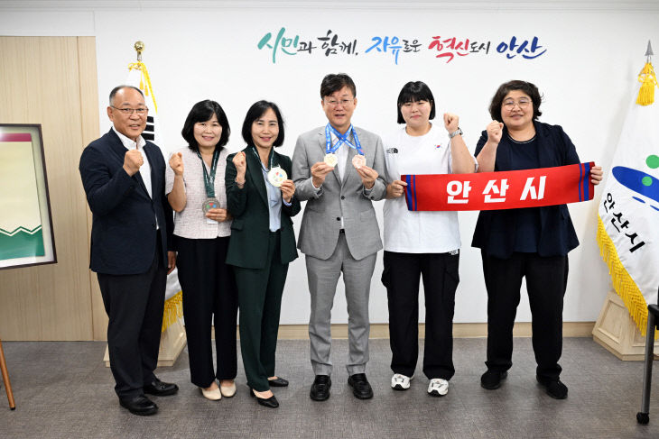 안산시청 소속 김하윤 선수, 금빛 영광 나눠