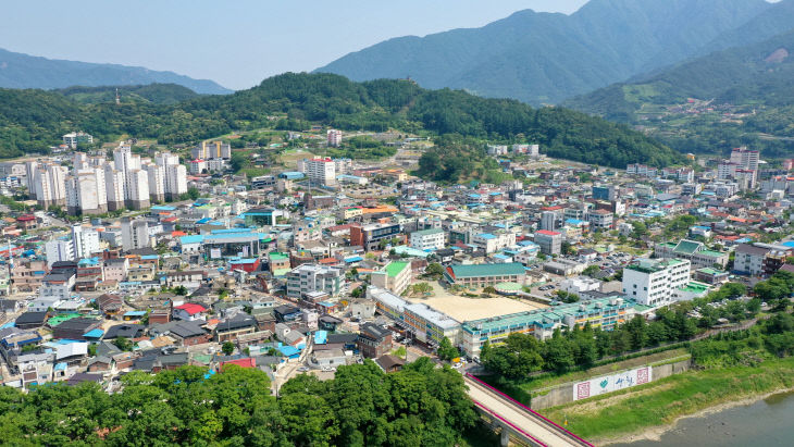 옥산지구 전경