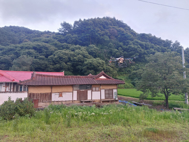 2.드론방제 작업 사진