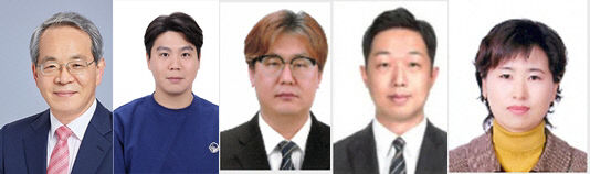 왼쪽부터 김진수, 김남곤, 임형요, 최한솔, 오현미씨)