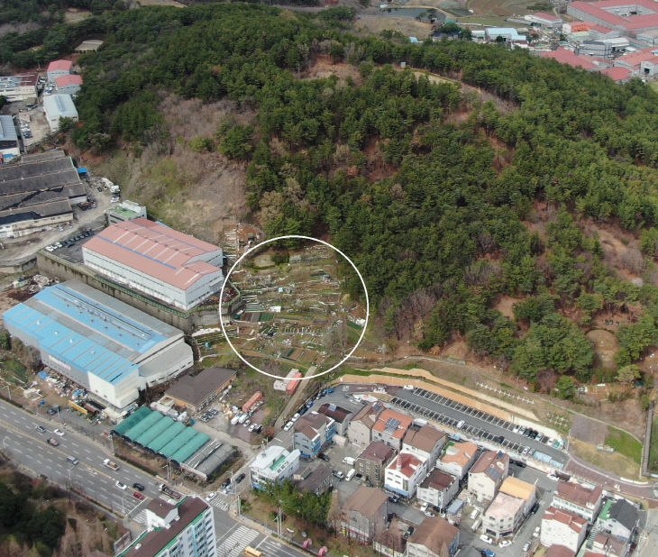 유하공원 조성사업 대상지 전경