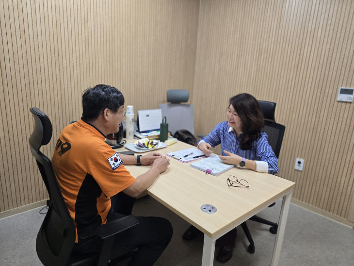 최혜연 심리상담사와 상담 사진
