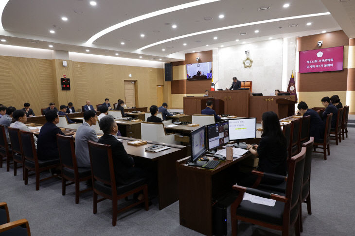 서천군의회 제333회 임시회 모습