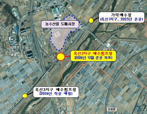 청주시, 옥산면 오산리 일원 침수피해 예방 공사