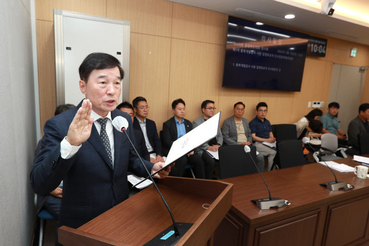충북개발공사 사장 임명후보자 인사청문특별위원회