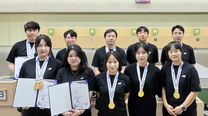 청주시청 사격부, 전국사격대회서 메달 7개 쾌거