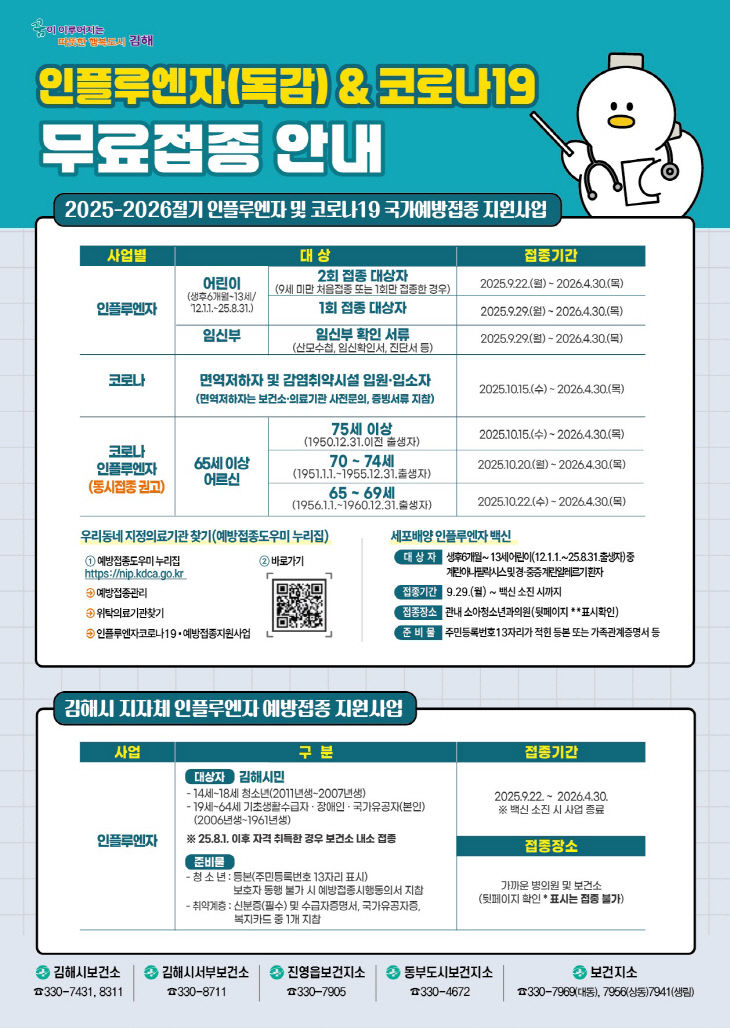9.12(김해시  인플루엔자 예방접종 순차 시행)1