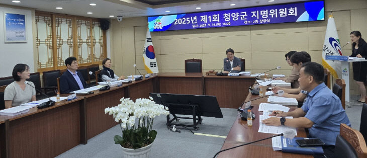 청양군 지명 정비