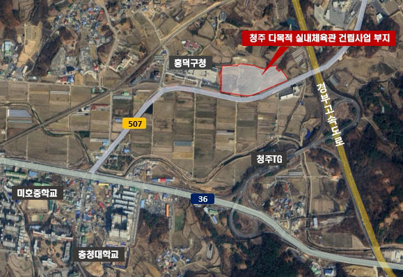 청주시, 다목적 실내체육관 건립사업 기공식