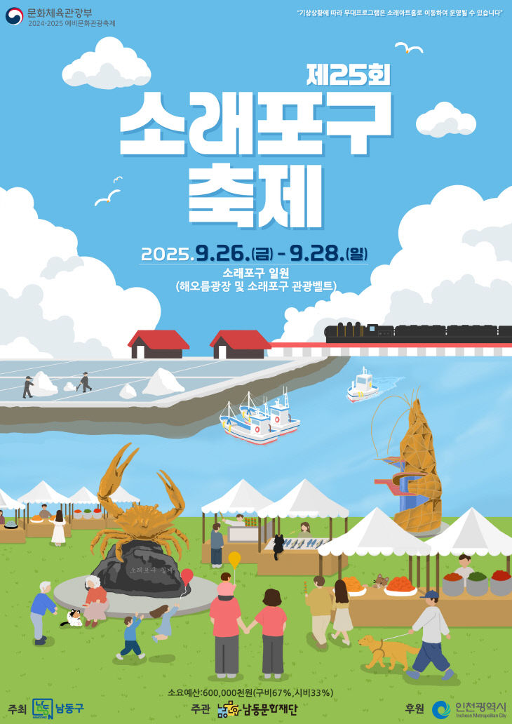 제25회 소래포구 축제 문화누리카드 사용처 확대
