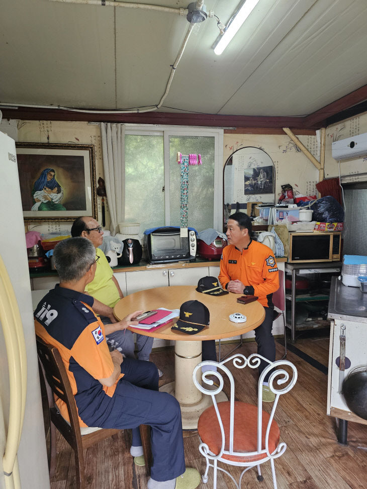 김태형 금산소방서장 현장 지도점검