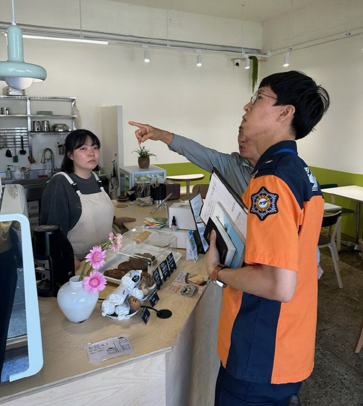 청양 전통시장 합동점검
