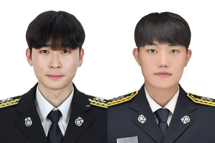 소방교 박진식(왼쪽), 소방교 이준형(오른쪽)