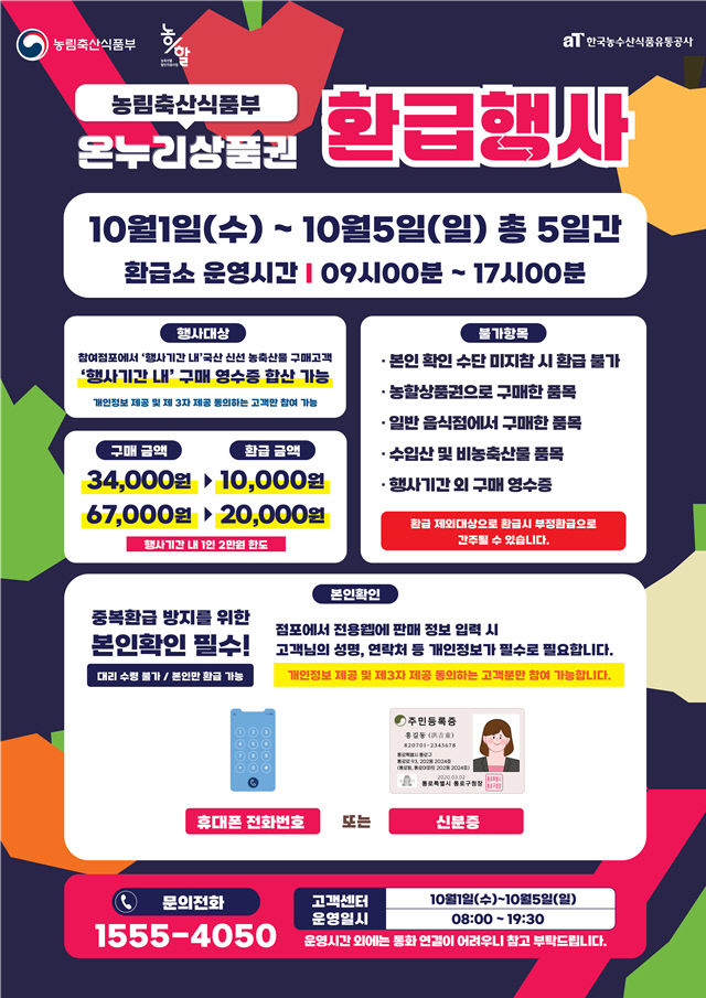 9.29(김해 5개 전통시장 농축산물 할인 환급)1