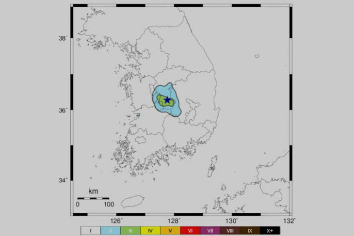 연휴 낮 충북 옥천서 규모 3.1 지진