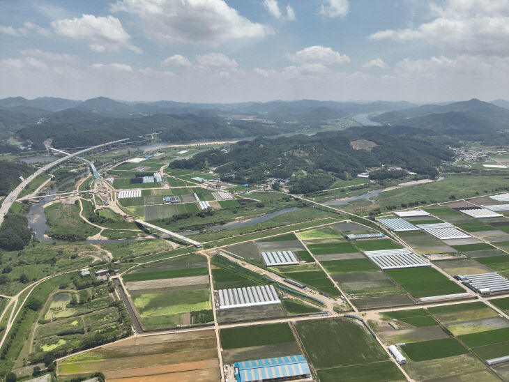 공주시 우성면 옥성리 전경