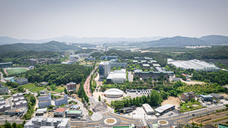 대학 드론 전경