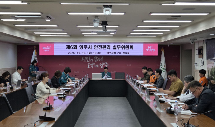 양주시, 지역축제 안전관리 총력…안전관리실무위원회 개최