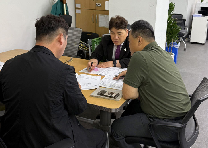 환경부 방문 사업설명 모습