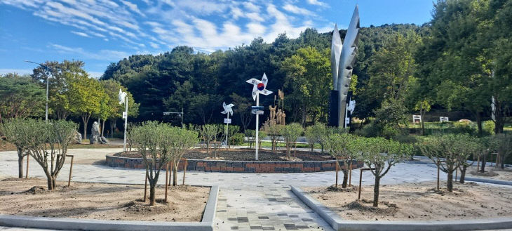 계룡시 무궁화동산 전경