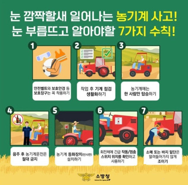 괴산소방서, 가을철 농기계 사고 주의