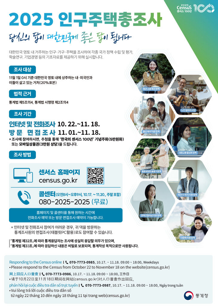 2025인구주택 총조사 포스터 (2)