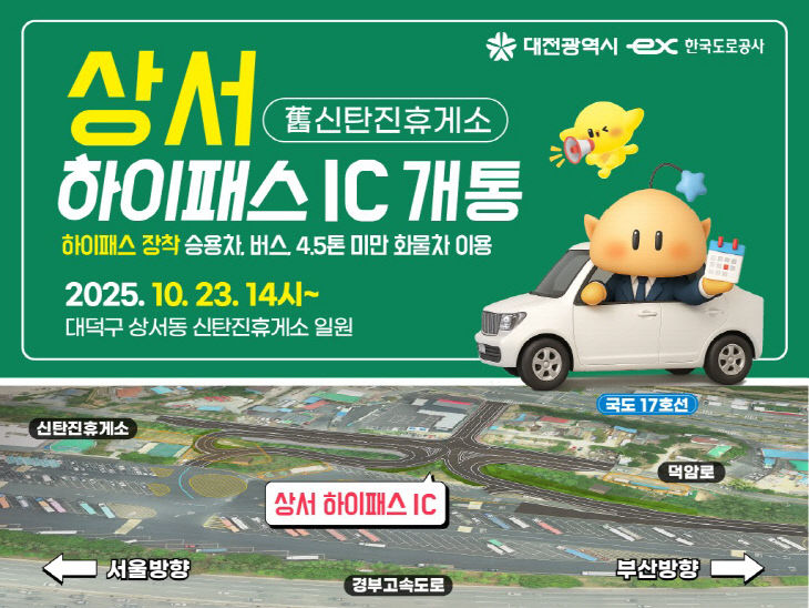2. 경부선 상서 하이패스IC 10월23일 개통