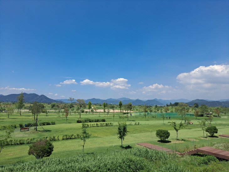 한림 술뫼파크골프장 전경