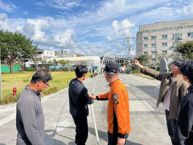 공공기관 합동소방훈련(금산소방서 사진제공)