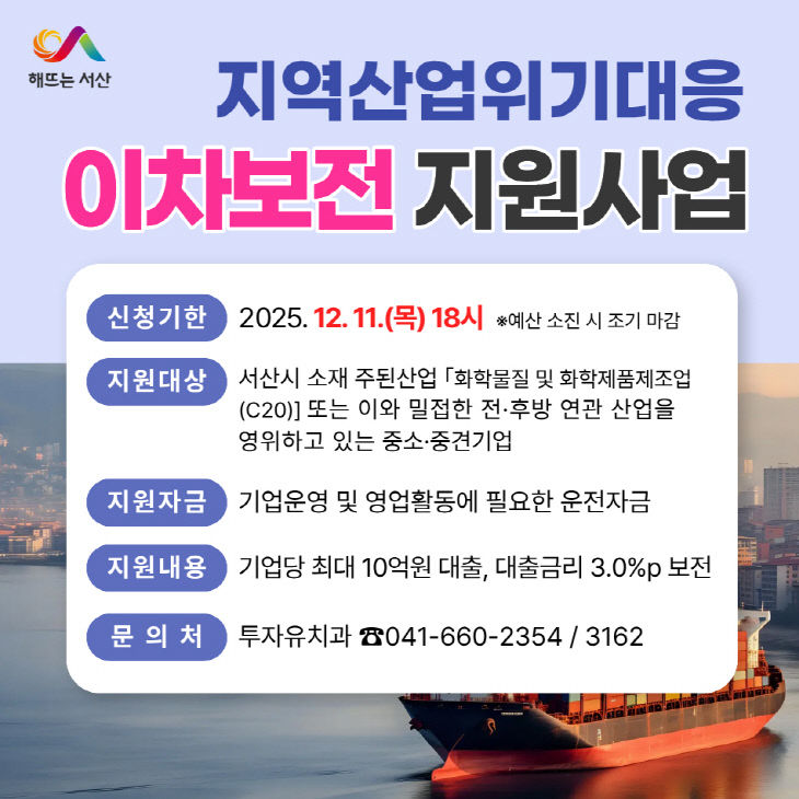 1. 지역산업위기대응 이차보전 지원사업 홍보물