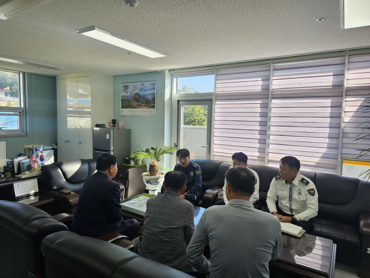 서천서가 개최한 노인 교통사고 예방 간담회