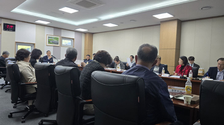 공주시 먹거리계획 수립 용역 중간보고회 사진