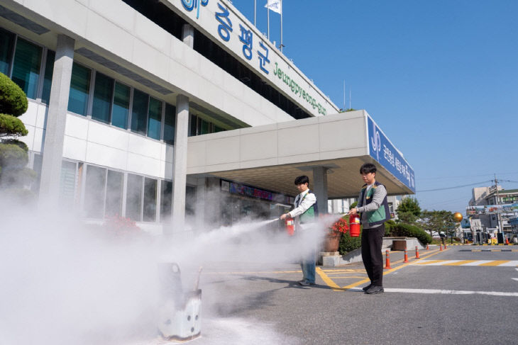증평군 합동소방훈련 1