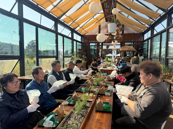 서천군 귀농귀촌인 영농정착 심화교육 모습