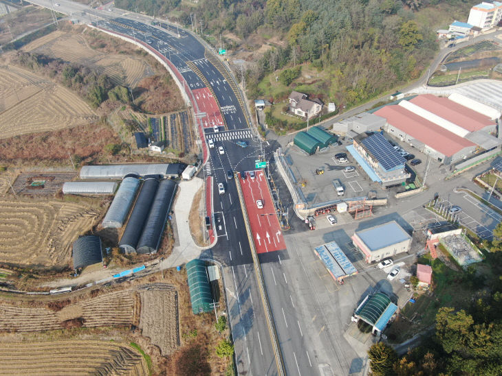 증평군 미암3리 평면교차로 신설 2