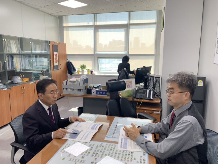 보도 1) 중앙부처 방문(조덕진 행안부 복구지원국장)