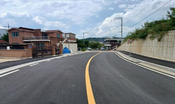 농어촌도로 조성으로 농촌지역 교통망 확충_사진(쌍청리)