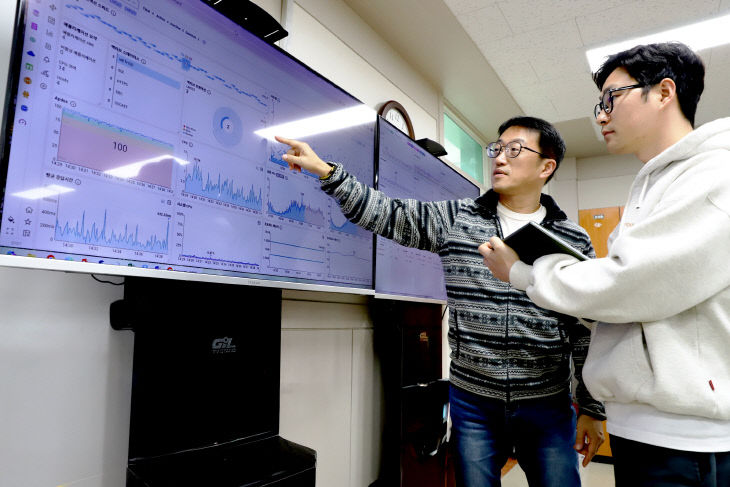 학습분석시스템 가동 현황을 점검하고 있다.