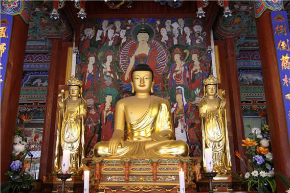 백양사 대웅전 삼존상(2002)