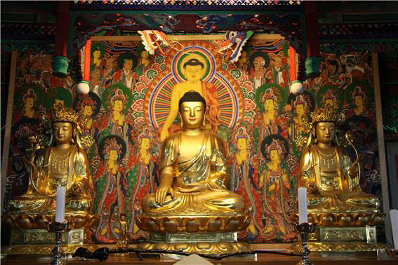 본문사 석가모니불과 좌우 문수 · 보현보살(2003)