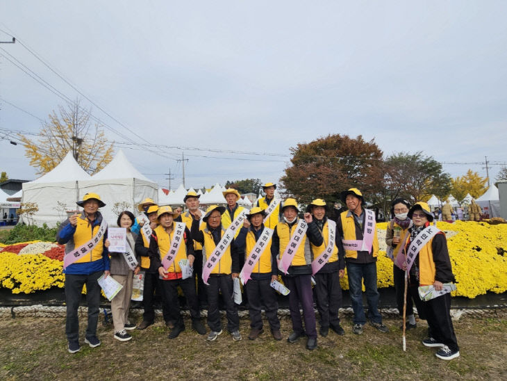 의좋은형제봉사단 노인학대예방 캠페인 진행 모습 (1)