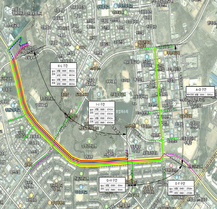 청주시 상수도, 오창 공동구 내 상수관 복선화 확충공사 추진.