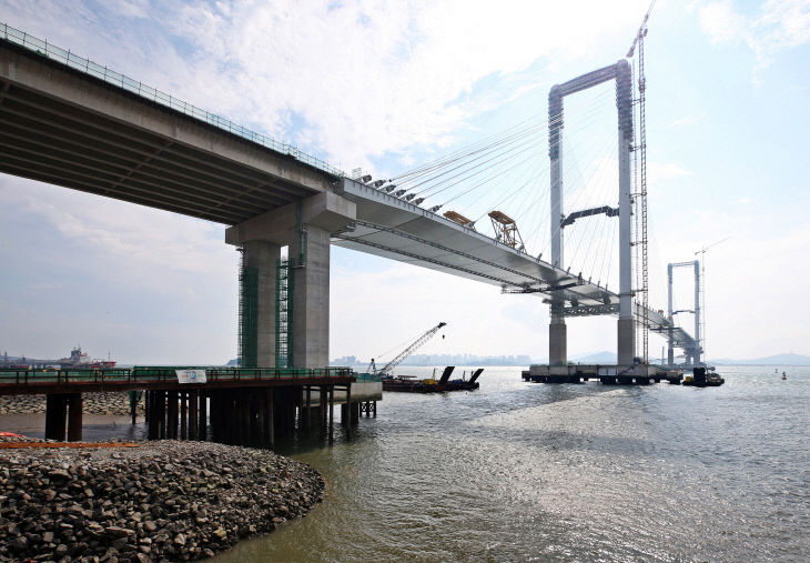 제3연륙교 시공 현장 사진-11