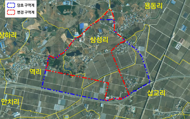 1.토지거래허가구역 조정 도면