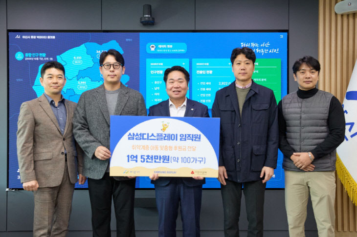 1. 삼성디스플레이, 취약계층에 1억5천만원 전달