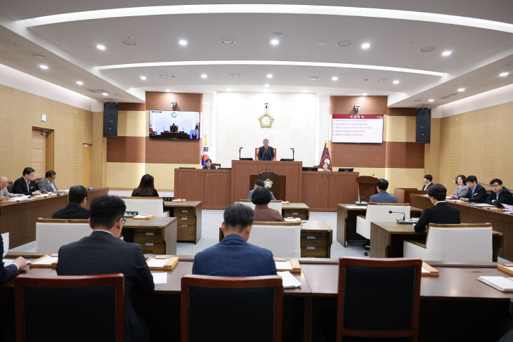 서천군의회 제336회 임시회 모습
