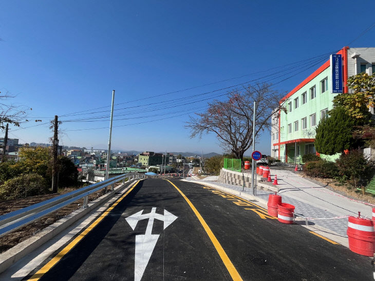 구.사천청사~ 구.동성초교 간 도시계획도로 개통
